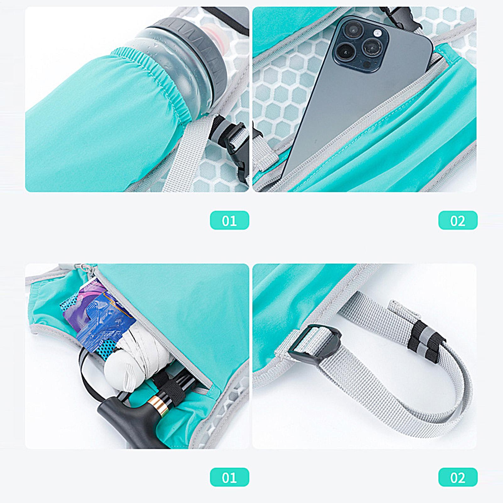 Running Gear Headband - 러닝용 반사 조끼, 헤드밴드와 손목밴드가 있는