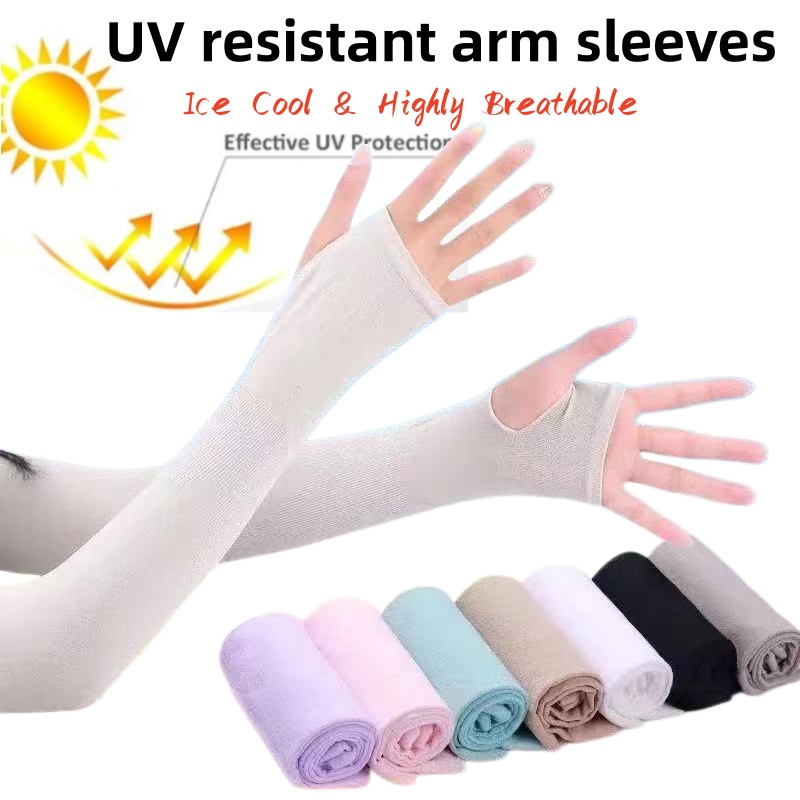 Running Gear On - 사이클링 UV 차단 팔토시 손가락 없는