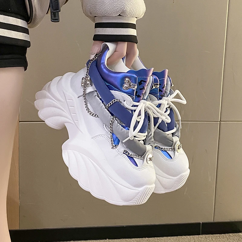 Running Gear Woman - 러블리 카와이 여성 스니커즈, 웨지 캐주얼