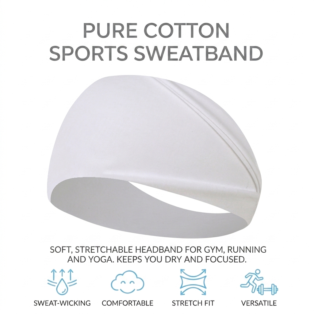 순면 땀 흡수 밴드, 러닝, 요가, 피트니스용, 남녀공 - Running Gear Headband 리뷰 및 가격