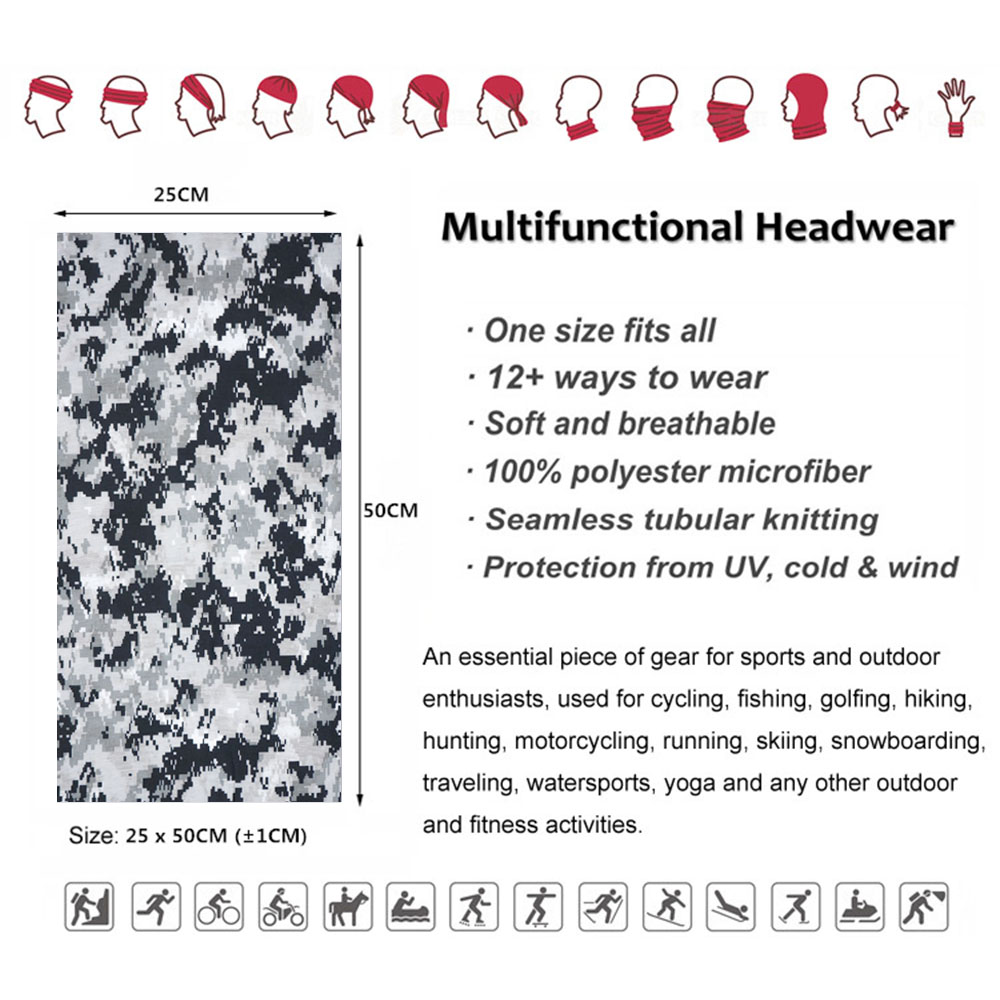 밝은 색상 야외 스포츠 두건 목 커버 각반 흰색 회색  - Running Gear Headband 리뷰 및 가격