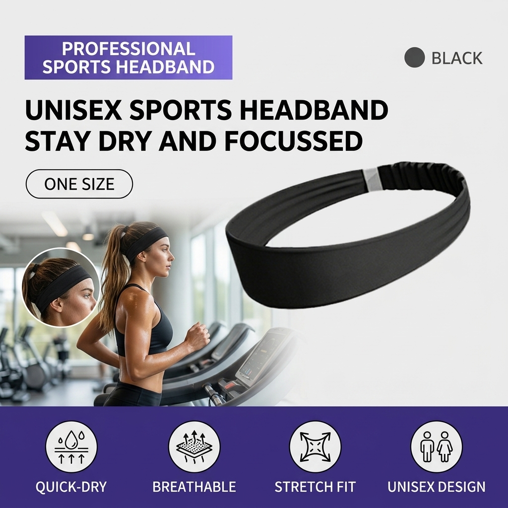 통기성 스포츠 헤드밴드, 땀 흡수 속건, 미끄럼 방지  - Running Gear Headband 리뷰 및 가격
