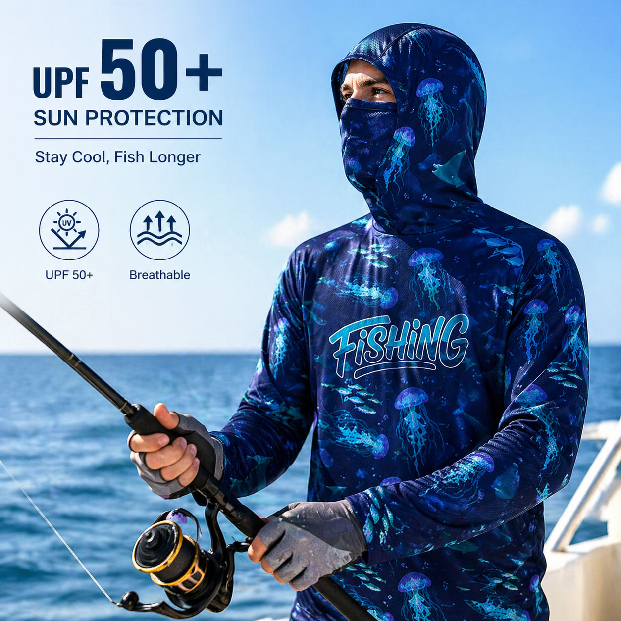 낚시 후드 라이딩 탑 UPF 50+ 러닝 티셔츠 비치  - Running Gear Kit 리뷰 및 가격