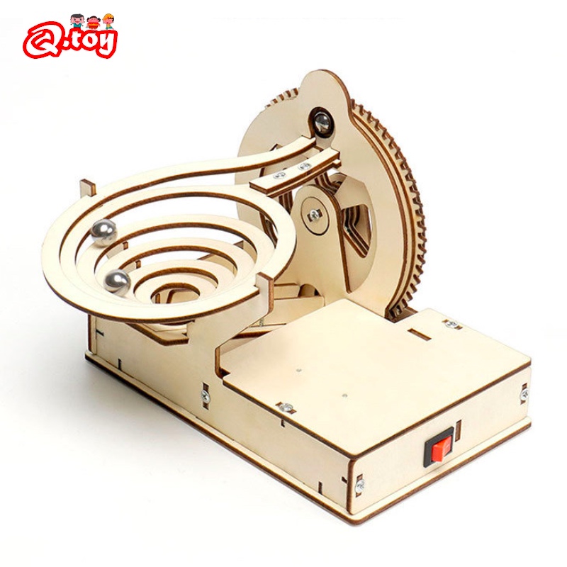 증기 과학 교육 키트, 3D 목재 대리석 런 볼, 전기 - Running Gear Kit 리뷰 및 가격