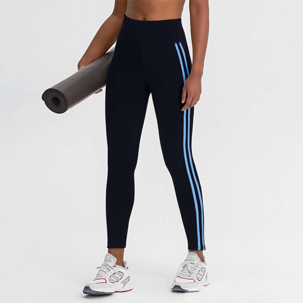 여성용 스포츠 레깅스 사이드 스트라이프 요가 팬츠 하이 - Running Gear Junior 리뷰 및 가격