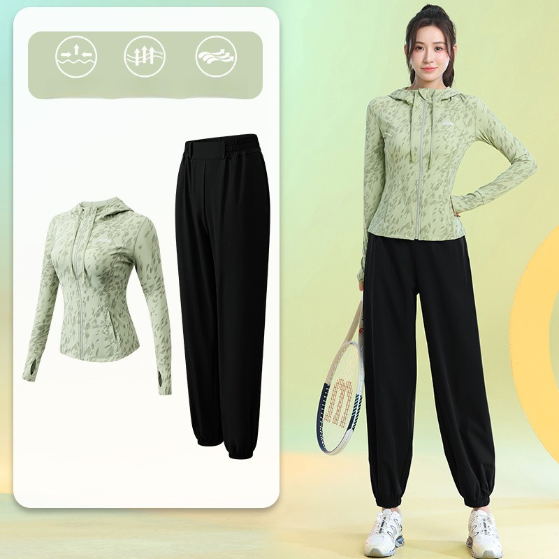 여성용 러닝 슈트 긴팔 플로럴 지퍼 후드 조거 팬츠 퀵 - Running Gear Woman 리뷰 및 가격