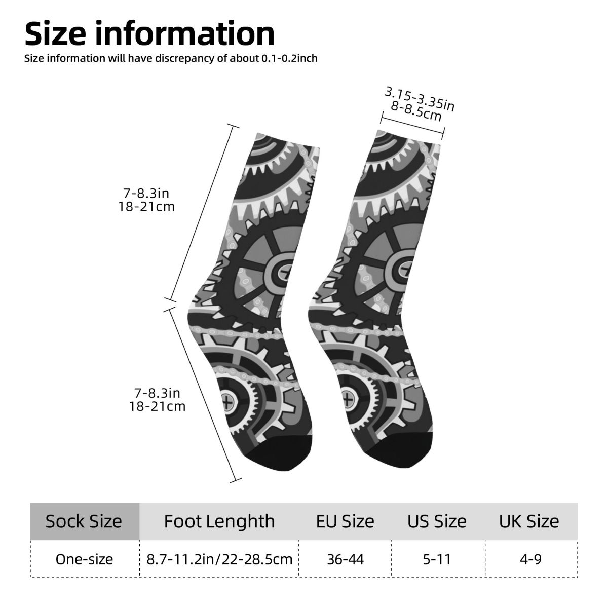 기어 빈티지 휠 스타킹 남성 프린트 산업 디자인 양말  - Running Gear Gifts For Women 리뷰 및 가격